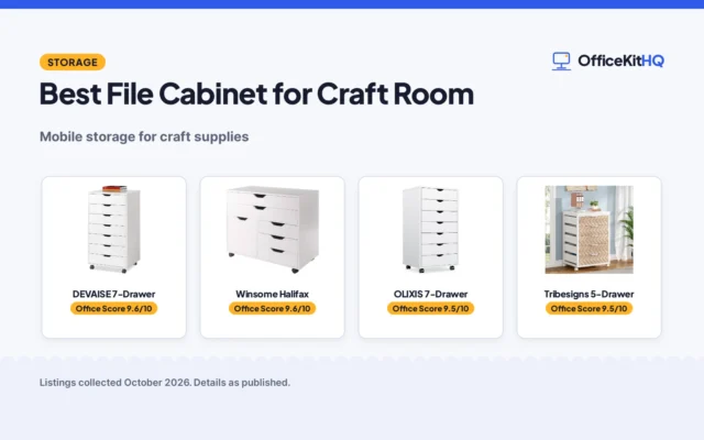 Best File Cabinet for Craft Room (2026): 5 Compared