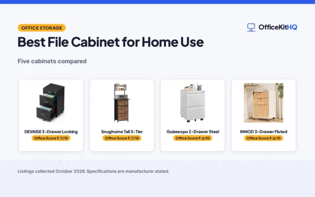 Best File Cabinet for Home Use (2026): 5 Compared