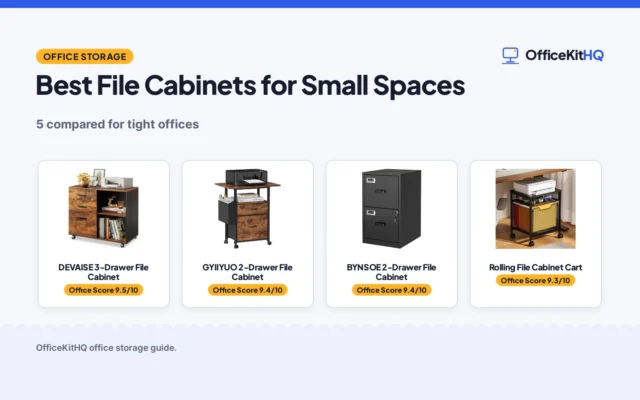 Best File Cabinets for Small Spaces (2026): 5 Compared