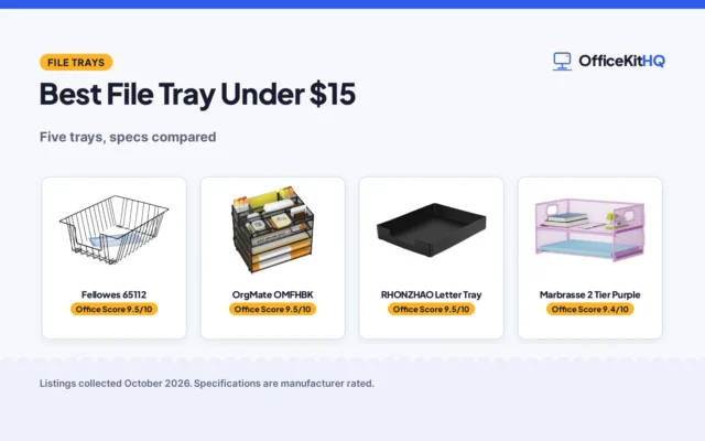 Best File Tray Under $15 (2026): 5 Compared Picks