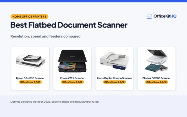 Best Flatbed Document Scanner (2026): 5 Scanners Compared