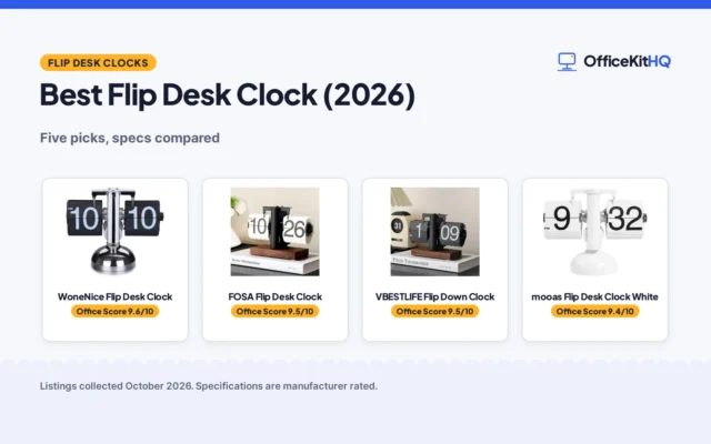 Best Flip Desk Clock (2026): 5 Clocks Compared