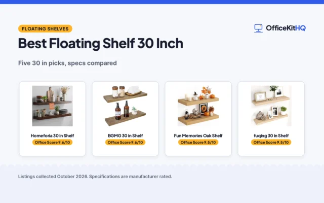 Best Floating Shelf 30 Inch (2026): 5 Compared