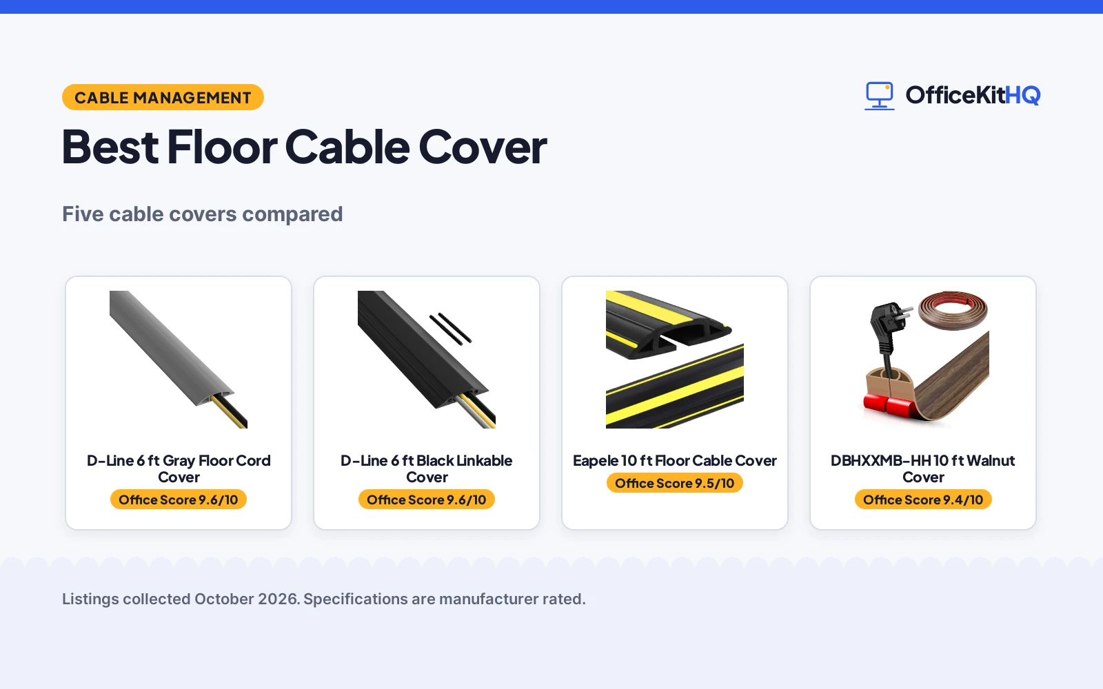 Best Floor Cable Cover (2026)