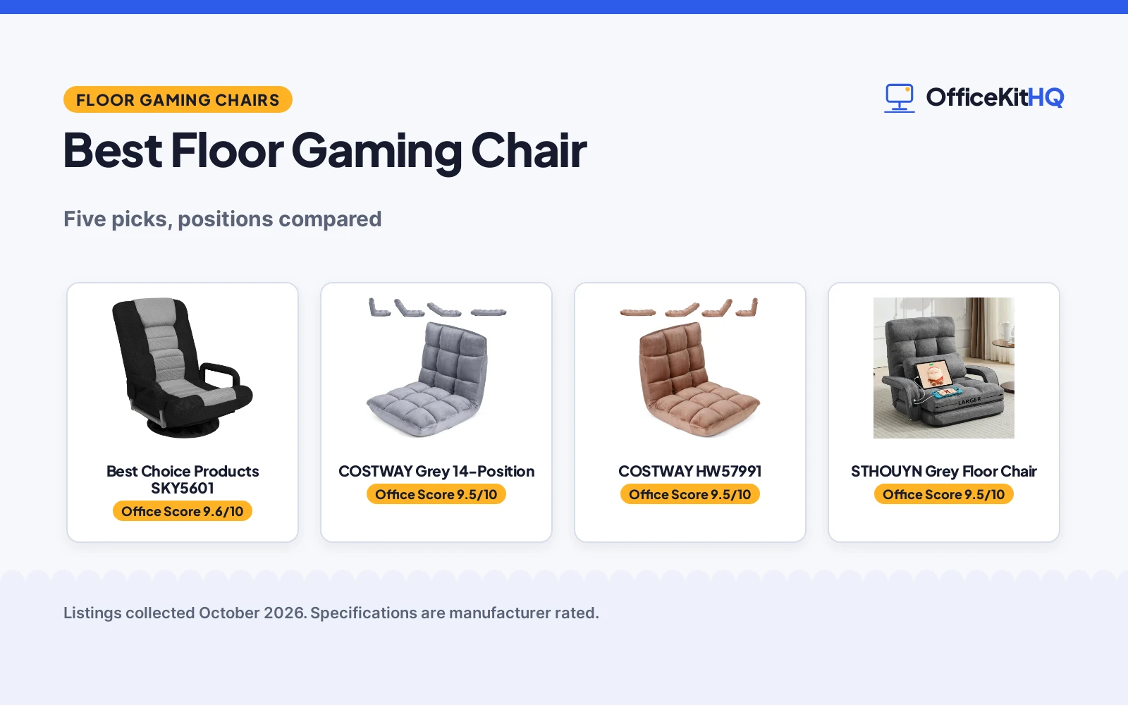 Best Floor Gaming Chair (2026): 5 Picks Compared