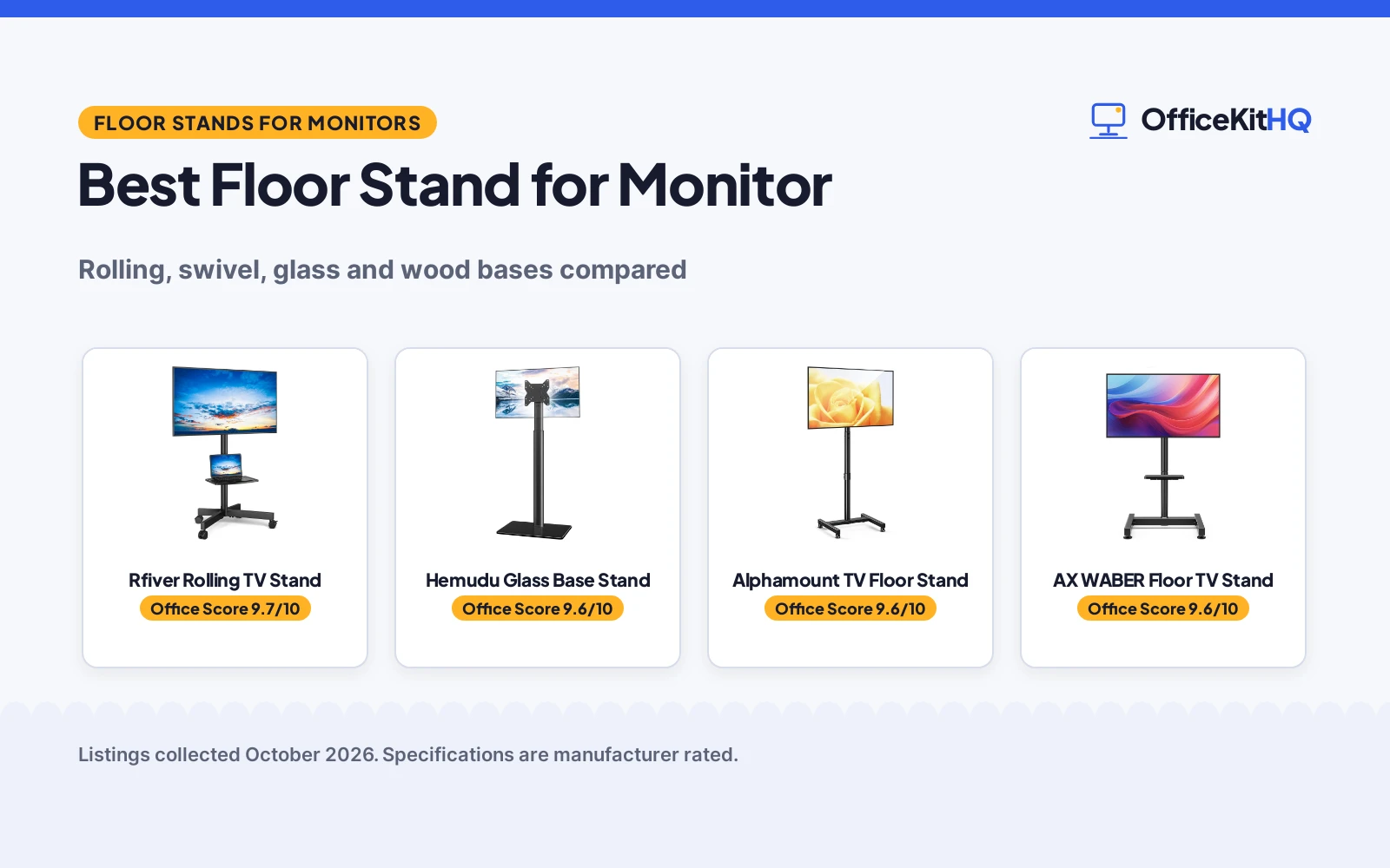 Best Floor Stand for Monitor (2026): 5 Compared