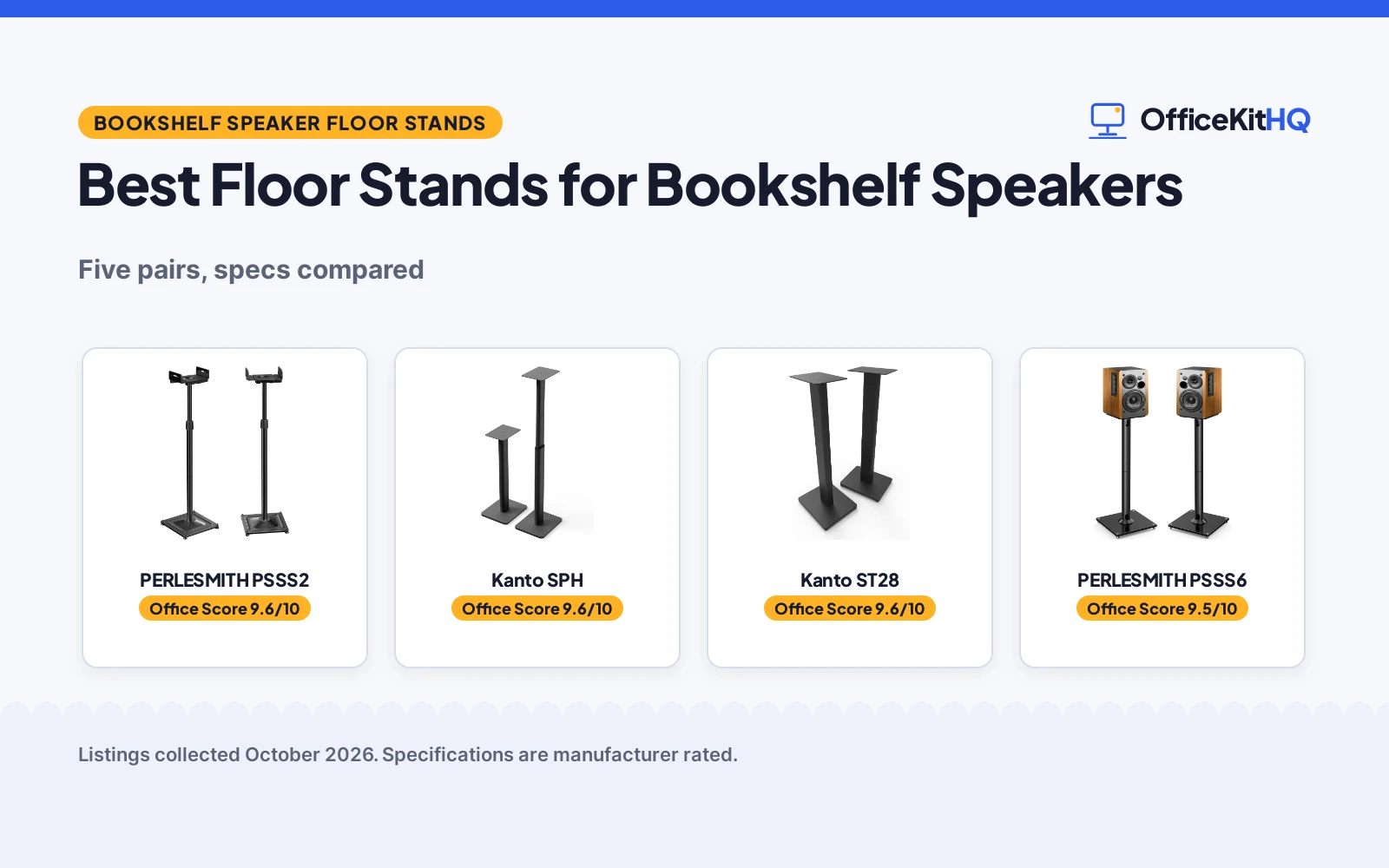 Best Floor Stands for Bookshelf Speakers (2026)