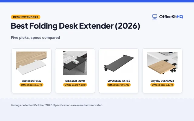 Best Folding Desk Extender (2026): 5 Picks Compared