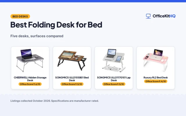 Best Folding Desk for Bed (2026): 5 Picks Compared