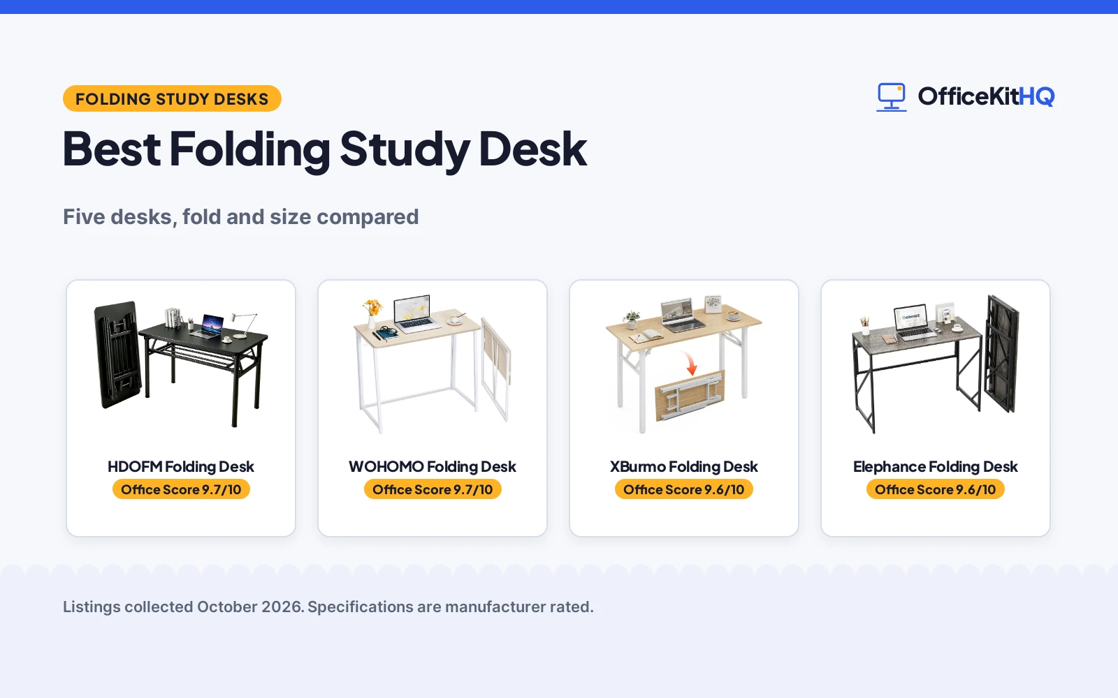 Best Folding Study Desk (2026)