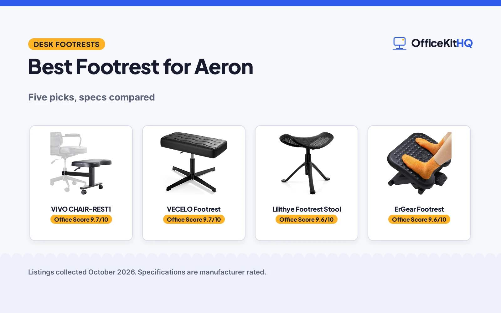 Best Footrest for Aeron (2026): 5 Picks Compared