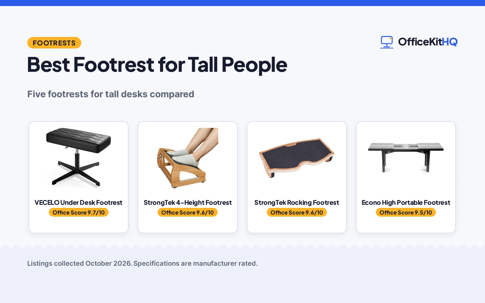 Best Footrest for Tall People (2026): 5 Compared