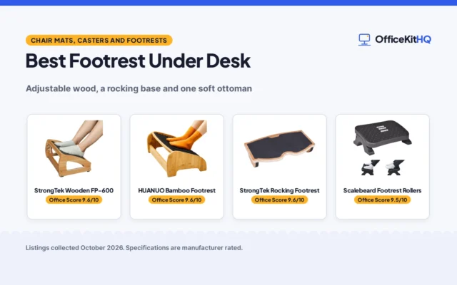 Best Footrest Under Desk (2026): 5 Compared