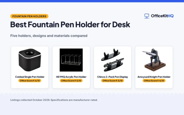 Best Fountain Pen Holder for Desk (2026): 5 Compared