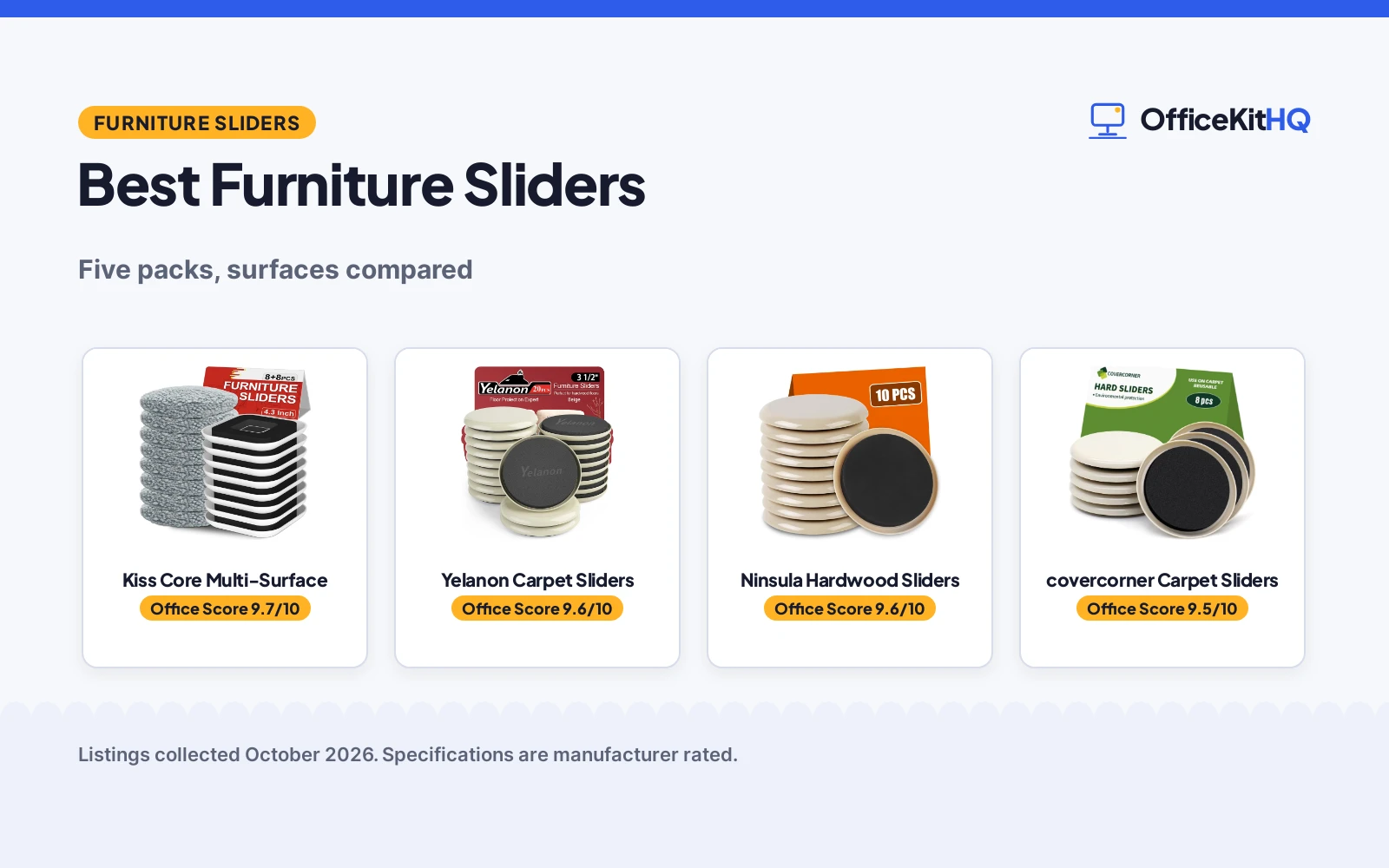 Best Furniture Sliders (2026): 5 Sliders Compared