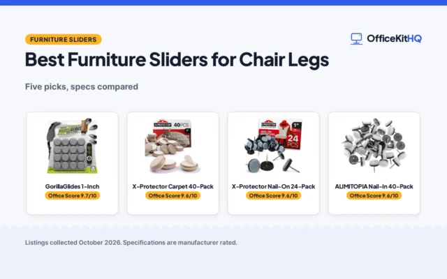 Best Furniture Sliders for Chair Legs (2026): 5 Picks Compared