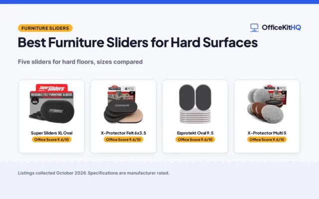 Best Furniture Sliders for Hard Surfaces (2026): 5 Picks Compared