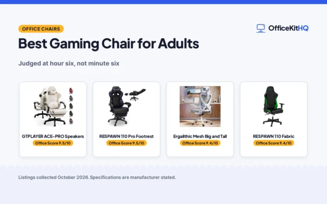 Best Gaming Chair for Adults (2026): 4 Compared
