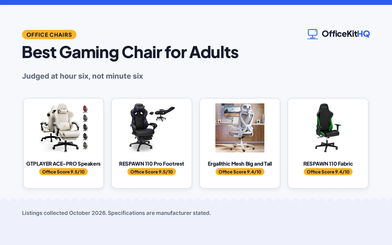 Best Gaming Chair for Adults (2026): 4 Compared