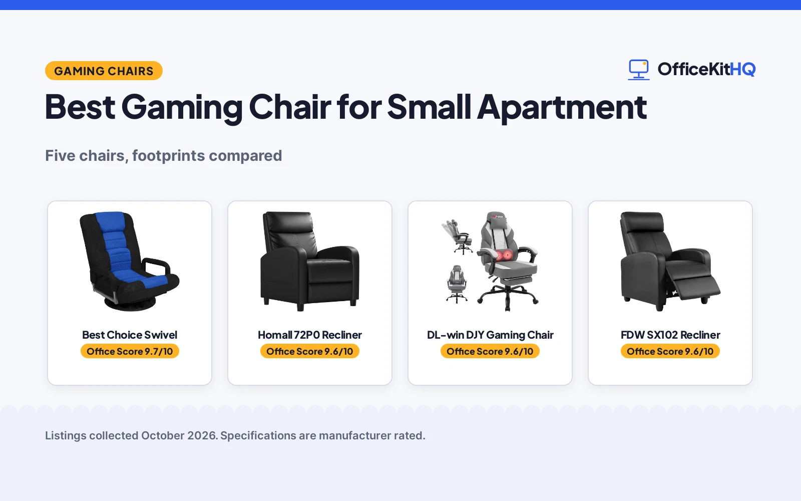 Best Gaming Chair for Small Apartment (2026): 5 Picks Compared