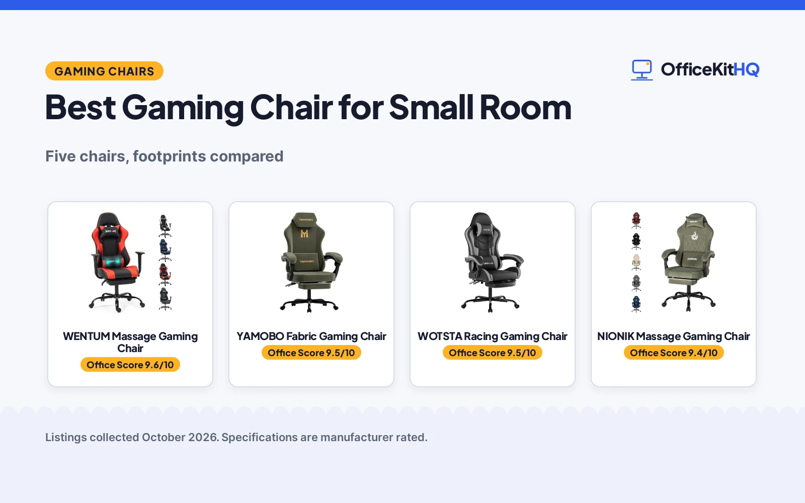 Best Gaming Chair for Small Room (2026): 5 Compared