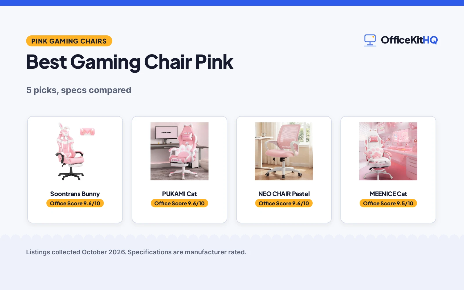 Best Gaming Chair Pink (2026): 5 Picks Compared