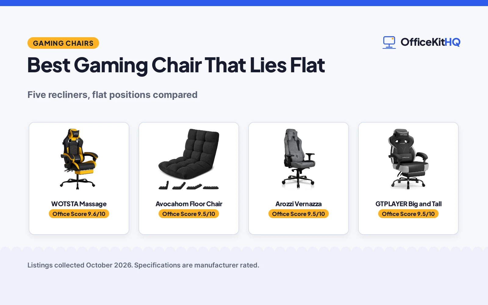 Best Gaming Chair That Lies Flat (2026): 5 Compared