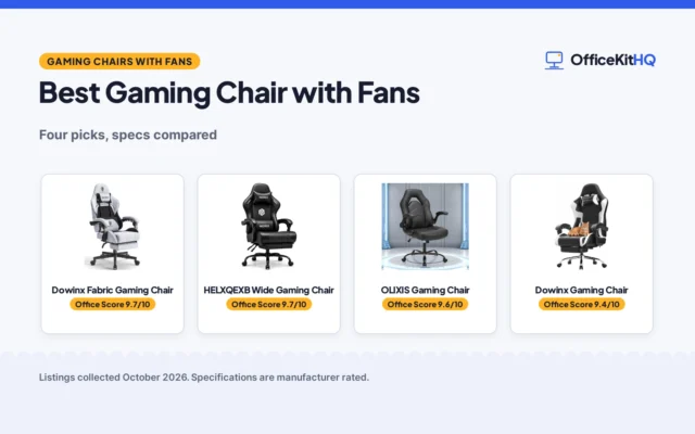 Best Gaming Chair with Fans (2026): 4 Picks Compared