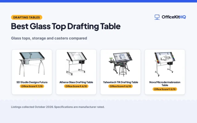 Best Glass Top Drafting Table (2026): Tables Compared