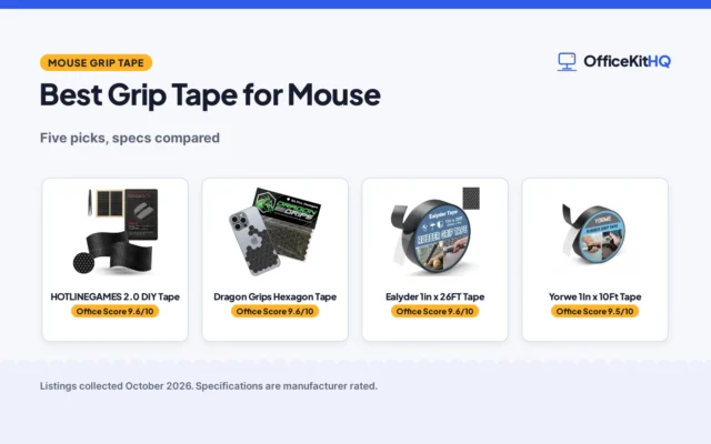 Best Grip Tape for Mouse (2026): 5 Picks Compared