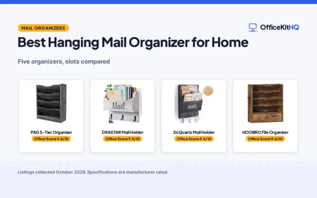 Best Hanging Mail Organizer for Home (2026): 5 Compared