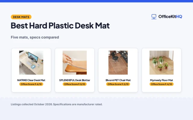 Best Hard Plastic Desk Mat (2026): 5 Picks Compared