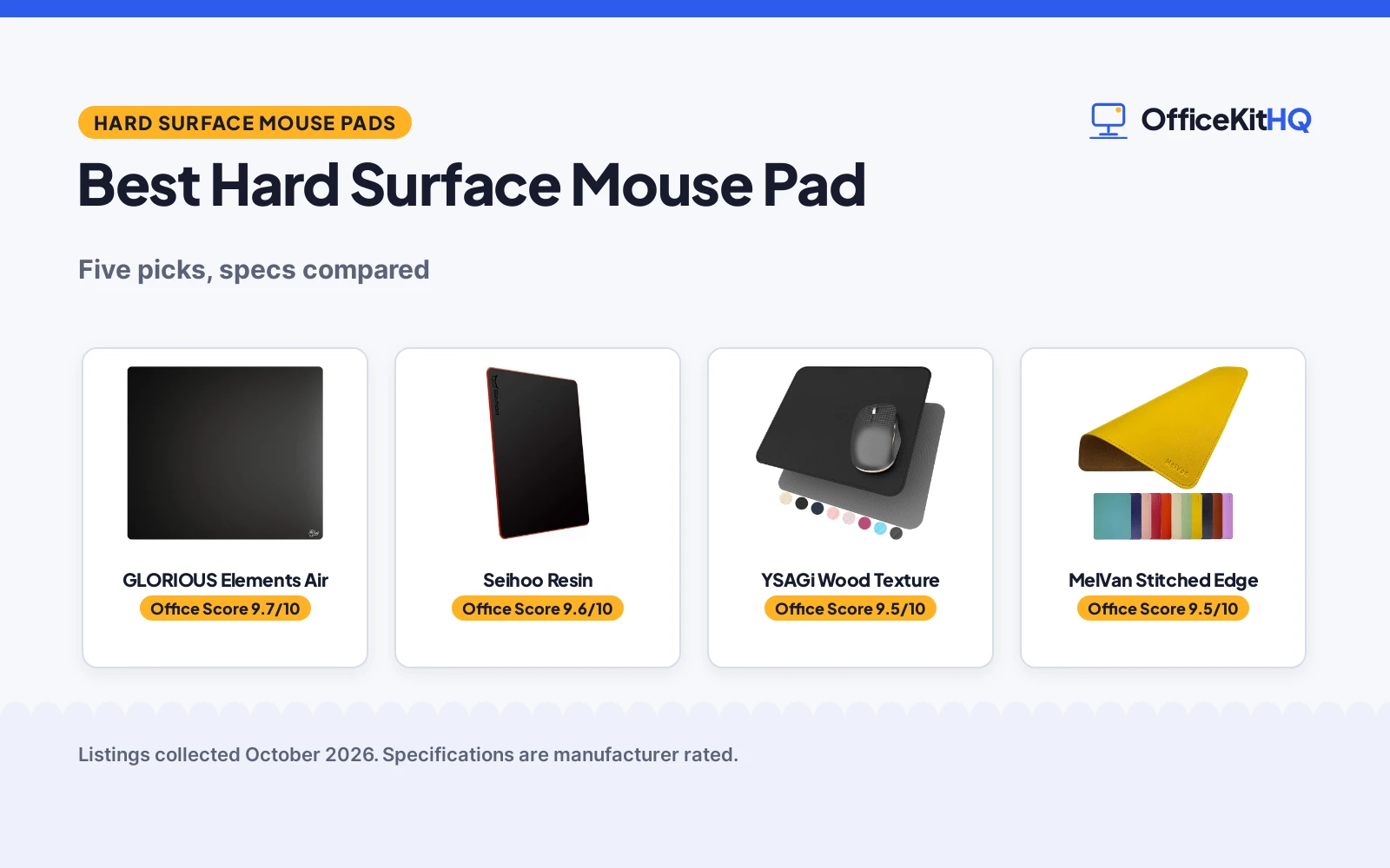 Best Hard Surface Mouse Pad: 5 Picks Compared