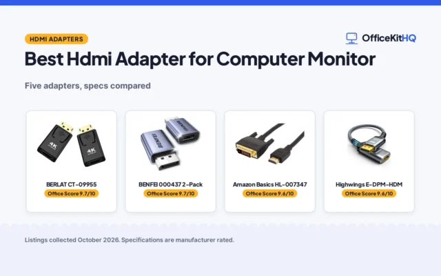 Best Hdmi Adapter for Computer Monitor (2026): 5 Adapters Compared