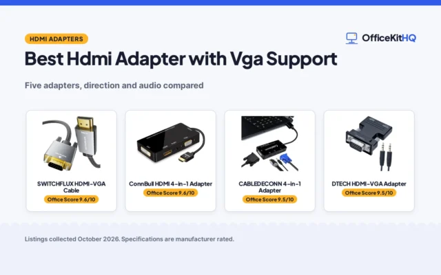 Best Hdmi Adapter with Vga Support (2026): 5 Picks Compared