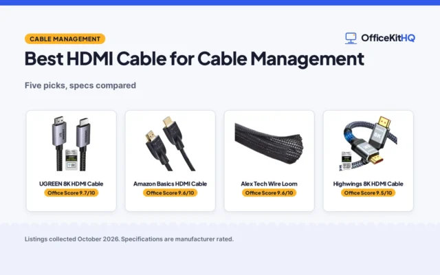 Best HDMI Cable for Cable Management (2026): 5 Compared