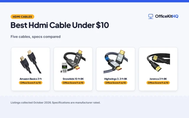 Best Hdmi Cable Under $10 (2026): 5 Cables Compared