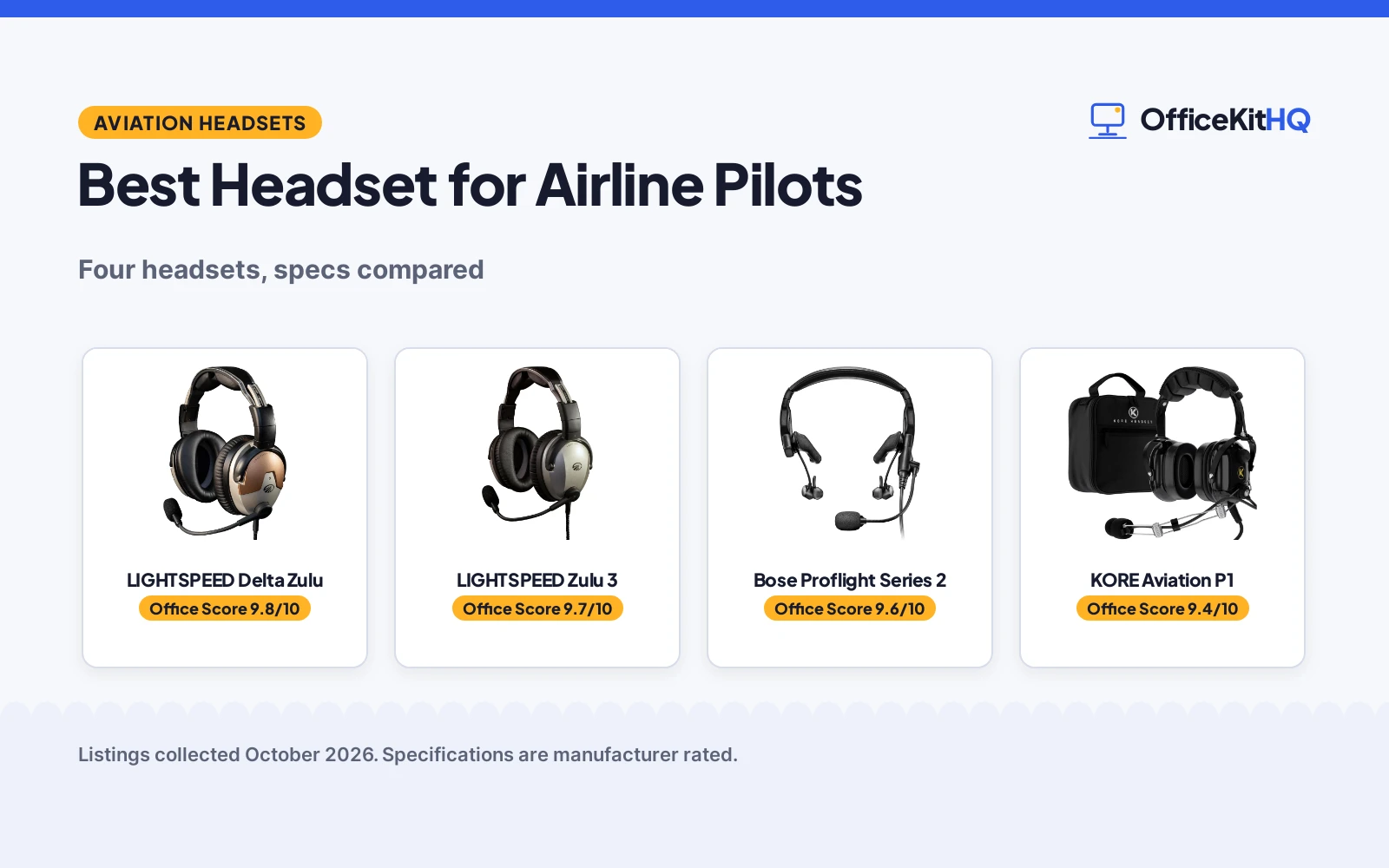 Best Headset for Airline Pilots (2026): 4 Compared