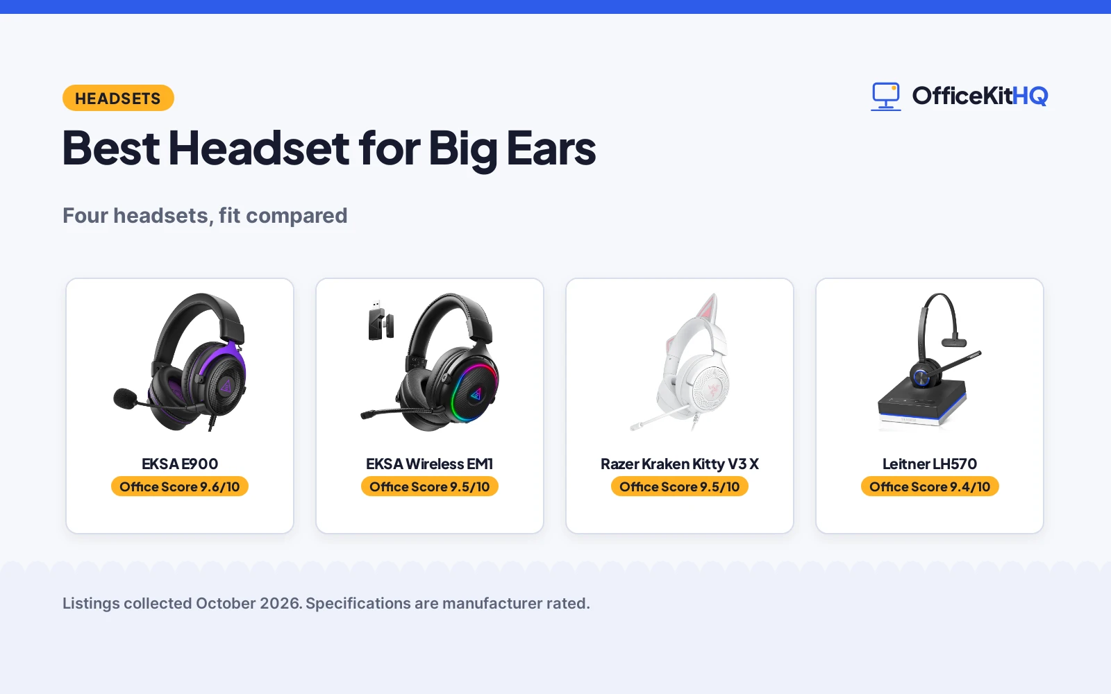 Best Headset for Big Ears (2026): 4 Picks Compared
