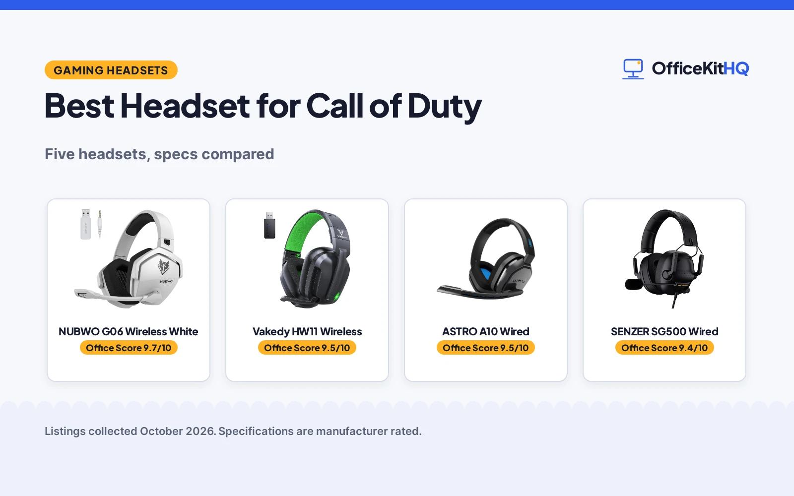 Best Headset for Call of Duty (2026): 5 Compared