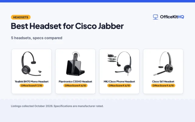 Best Headset for Cisco Jabber (2026): 5 Picks Compared