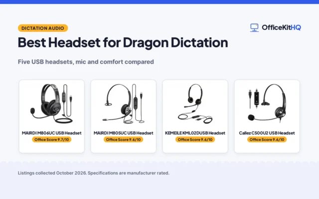Best Headset for Dragon Dictation (2026): 5 Compared