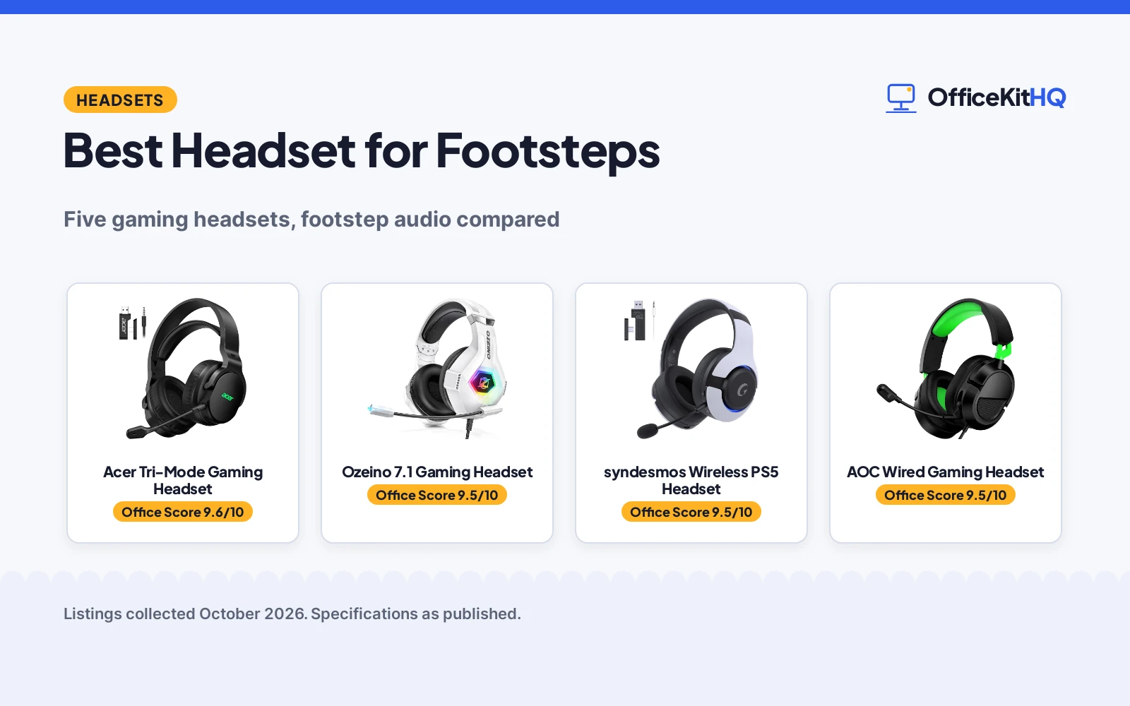 Best Headset for Footsteps (2026): 5 Compared