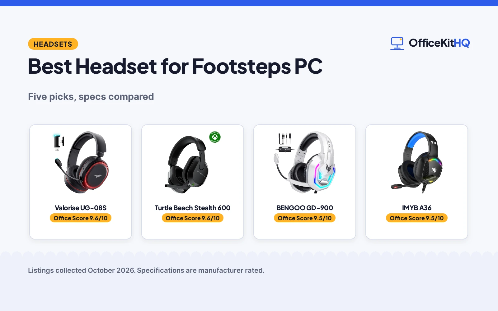 Best Headset for Footsteps PC (2026): 5 Compared