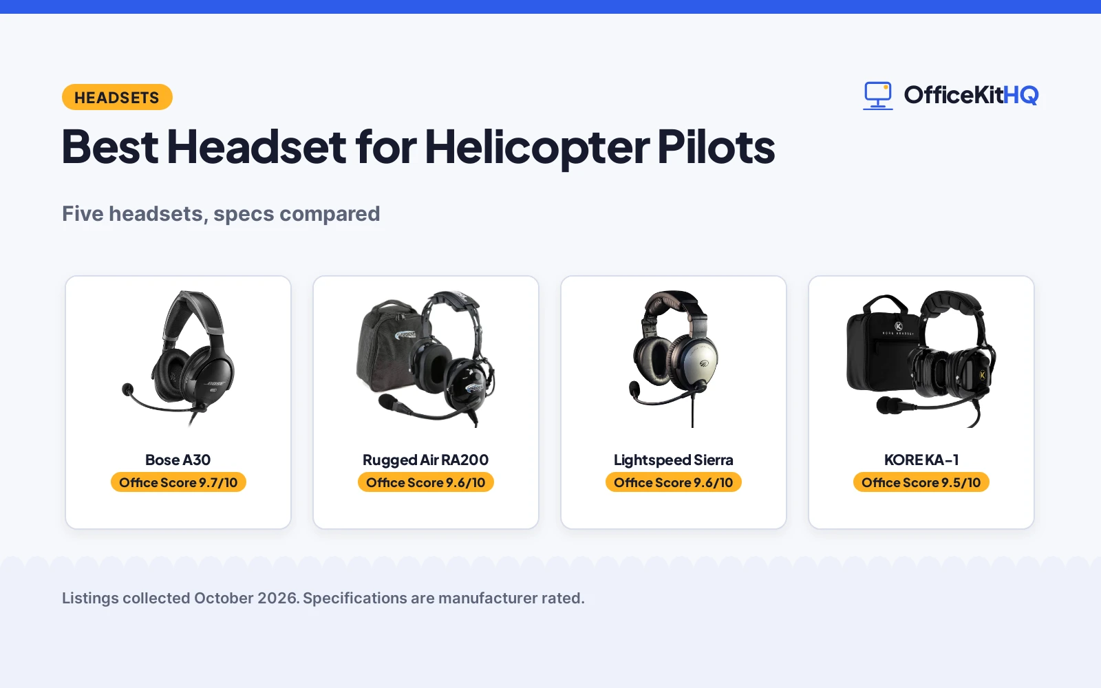Best Headset for Helicopter Pilots: 5 Compared