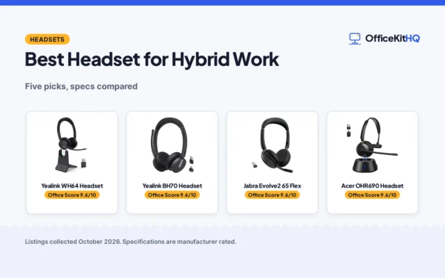 Best Headset for Hybrid Work (2026): 5 Picks Compared