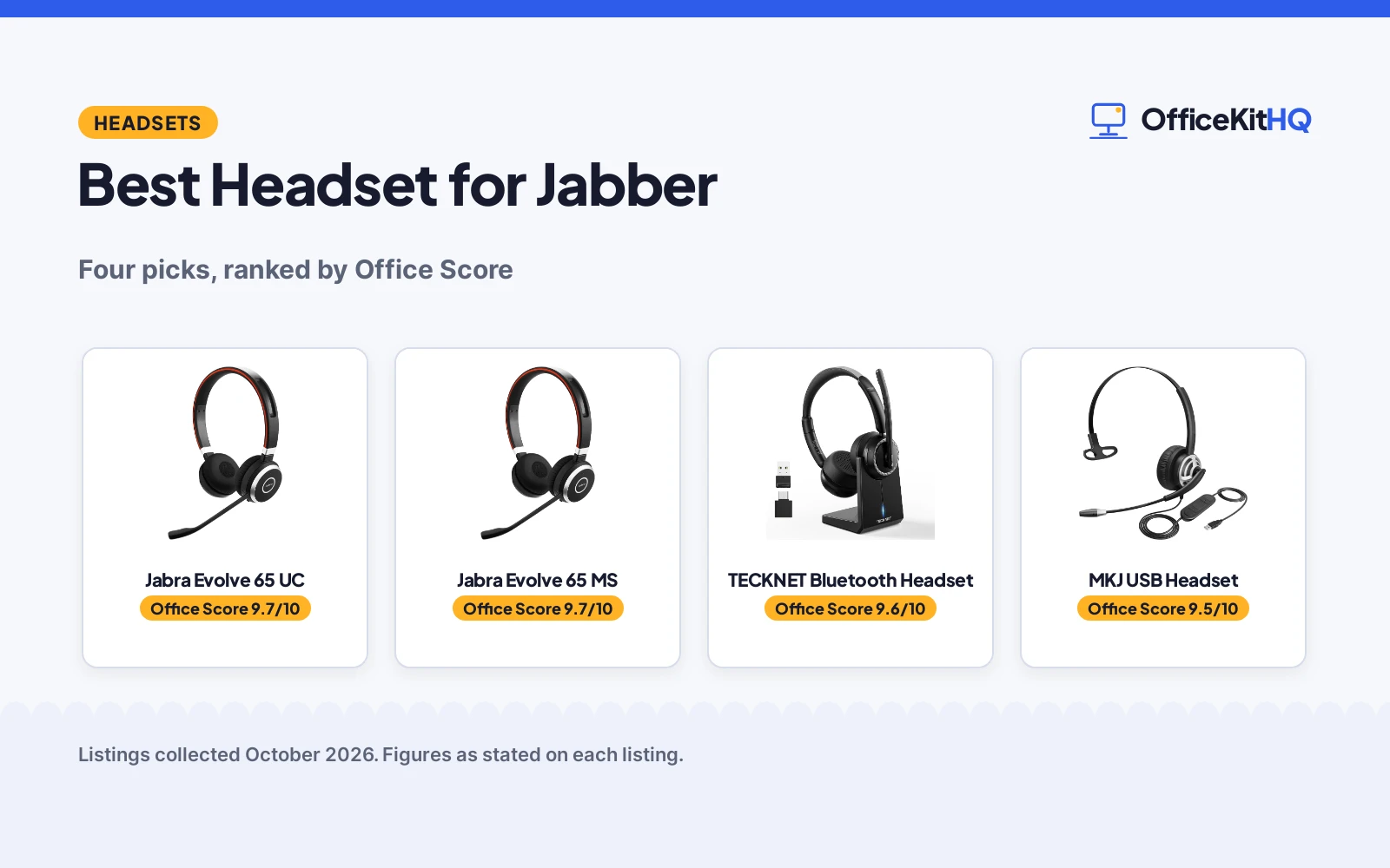 Best Headset for Jabber (2026): 4 Picks Compared