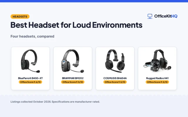 Best Headset for Loud Environments (2026): 4 Compared