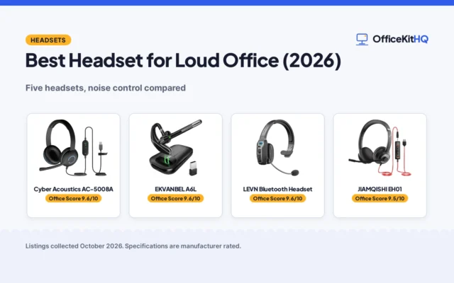 Best Headset for Loud Office (2026): 5 Picks Compared