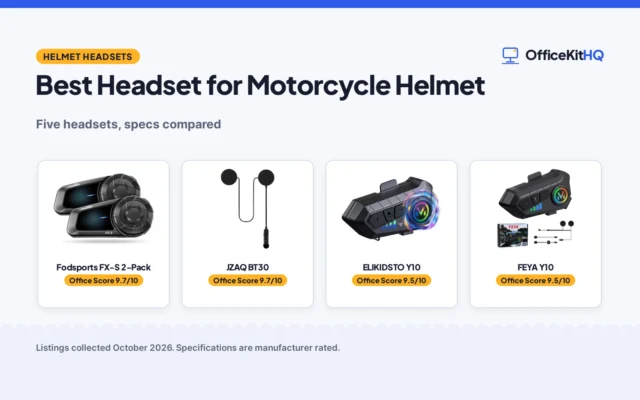 Best Headset for Motorcycle Helmet: 5 Compared